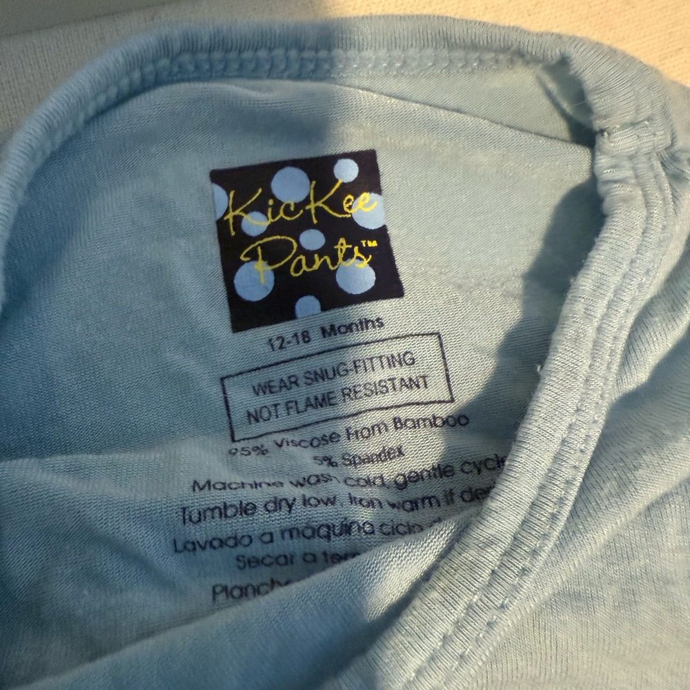 Kickee Pants Soft Sky Blue Baby Top and Pants